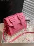 Mini Square Bag Pink Fashionable Flap For Summer