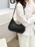 Medium Hobo Bag Black Minimalist For Daily & Work