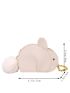 Mini Cartoon Rabbit Shape Novelty Bag Pom Pom Decor Chain Strap