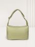 Medium Square Bag Green Fashionable Top Handle For Daily