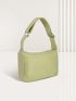 Medium Square Bag Green Fashionable Top Handle For Daily