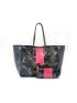 Camo Pattern Shoulder Tote Bag Colorblock Double Handle