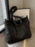 Black Shopper Bag Minimalist