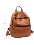 Pocket Front Classic Backpack Genuine Leather