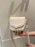 Mini Saddle Bag PU White