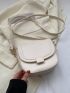 Mini Saddle Bag PU White