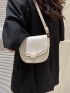 Mini Saddle Bag PU White