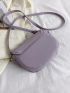 Minimalist Saddle Bag Small Flap Purple