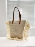 Fringe Decor Straw Bag Vacation