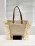 Fringe Decor Straw Bag Vacation