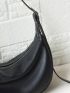 Genuine Leather 2023 New Spring Half-moon Soft Crossbody Women Bag