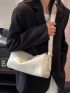 PU Hobo Bag Minimalist White