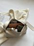 PU Hobo Bag Minimalist White