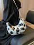 Cow Pattern Hobo Bag PU