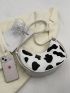 Cow Pattern Hobo Bag PU