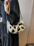 Cow Pattern Hobo Bag PU