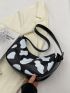 Cow Pattern Hobo Bag PU