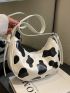 Cow Pattern Hobo Bag PU