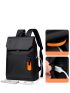 Waterproof Men's Laptop Fashion Black Business USB Charging Backpack Camping Bag