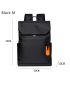 Waterproof Men's Laptop Fashion Black Business USB Charging Backpack Camping Bag