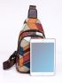 Colorblock Sling Bag Mini Adjustable Strap