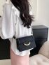 New Mini Black Flap Simple Women's Crossbody Bag