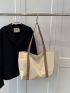 Two Tone Shopper Bag Casual