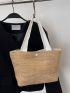 Vacation Straw Bag For Daily Life