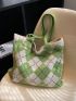 Argyle Pattern Crochet Bag Vacation