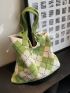 Argyle Pattern Crochet Bag Vacation