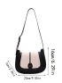 Two Tone Saddle Bag PU