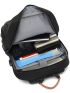 Polyester Laptop Backpack With USB Charging Port Color Block Release Buckle Design Waterproof