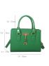 Mini Square Bag Deer Charm PU Green