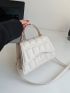 Crocodile Embossed Square Bag Flap PU