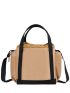 Star Pattern Square Bag Double Handle Colorblock Casual Style