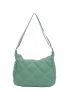 Quilted Hobo Bag Nylon Green