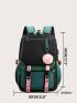 Large School Bag For Teenage Girls USB Port Canvas Schoolbag Student Book Bag Fashion Black Pink Teen School Backpack