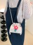 Mini Straw Bag Flower Decor Vacation