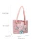 Small Shopper Bag Star Decor Cute