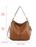 Stitch Detail Hobo Bag PU Vintage