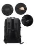 Medium Laptop Backpack With USB Charging Port Release Buckle Decor Multi-Function Camping Bag