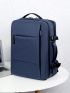 Medium Functional Backpack Minimalist Solid Color