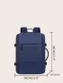 Medium Functional Backpack Minimalist Solid Color