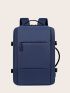 Medium Functional Backpack Minimalist Solid Color