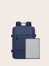 Medium Functional Backpack Minimalist Solid Color