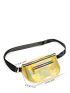 Small Waist Bag Holographic Pattern Funky Style