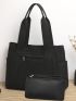 Minimalist Shopper Bag With Purse