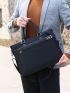 Men Minimalist Classic Briefcase Oxford Waterproof