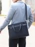 Men Minimalist Classic Briefcase Oxford Waterproof