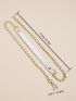 Chain Design Bag Strap White